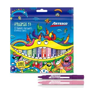 Plumones Gruesos Aquamax 47 estuche x 12 Artesco