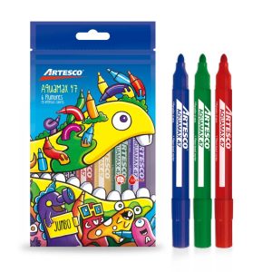Plumones Gruesos Aquamax 47 estuche x 6 Artesco