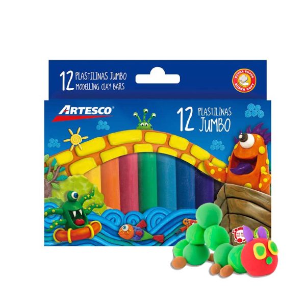Plastilinas Jumbo x 12 Artesco