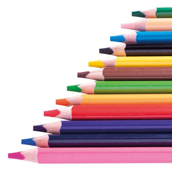 Colores Largos Artesco Triangulares + Lápices + Sacapuntas X 12 Und - Imagen 2