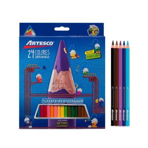Colores Largos Artesco Triangulares X 24 Und