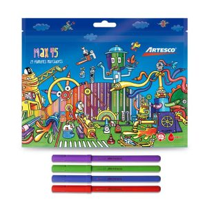 Plumones Delgados Artesco Max 45 x 24 unds.