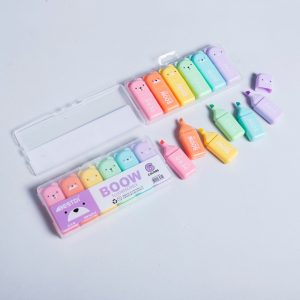 Resaltador osito pastel x6