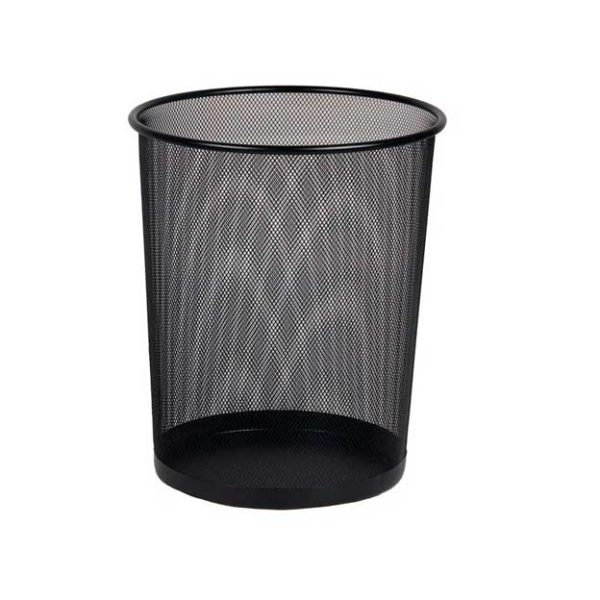 Tacho papelera de malla metálica tipo rejilla