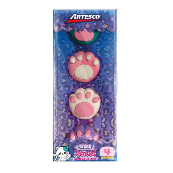 Borradores Artesco Paws Empaque 4 Und