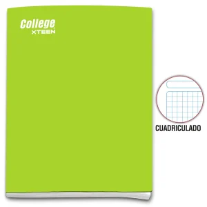 Cuaderno Cuadriculado 80 hojas COLLEGE