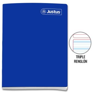 Cuaderno Triple Renglón Deluxe 80 hojas Justus