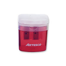 Tajador De Plástico Artesco M614 Doble Con Depósito Cuadrado
